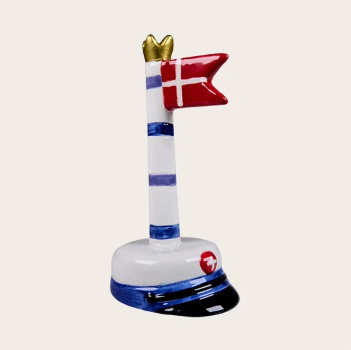 Studentflagg med striper 12 cm - Flere farger