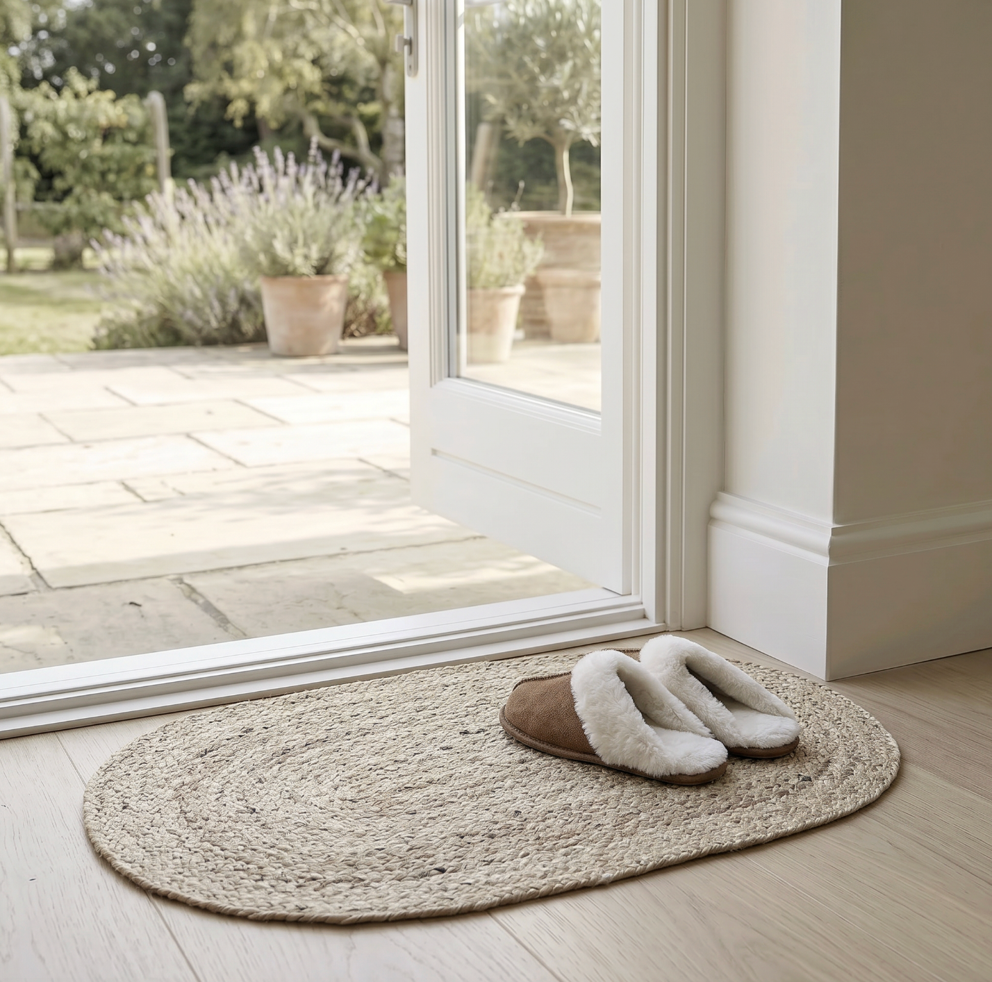 Dørmatte Jute Oval