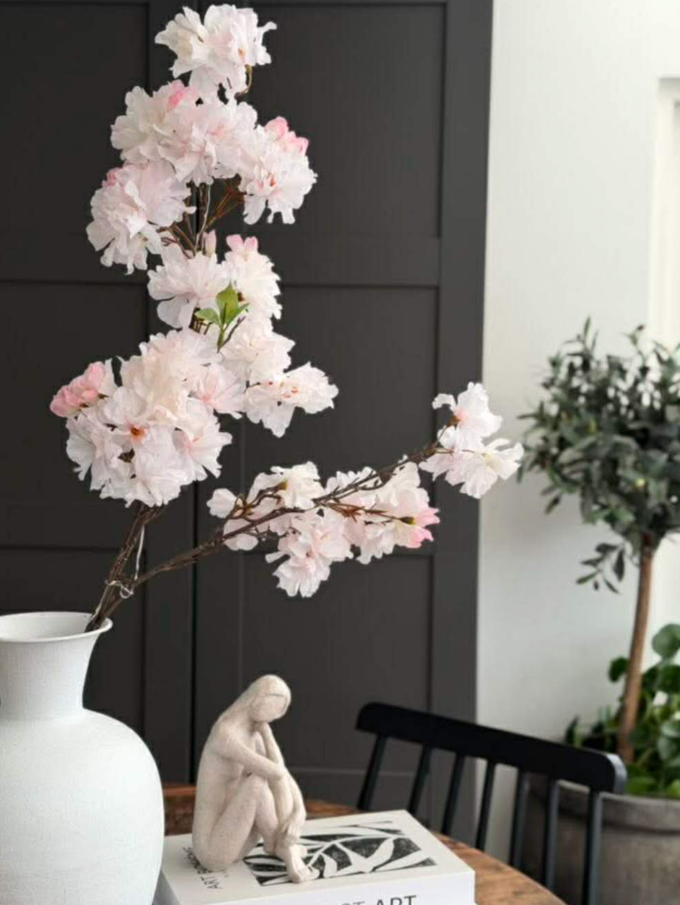 Japansk kirsebærgren med lys - Rosa