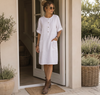Kjole Linmix  – White