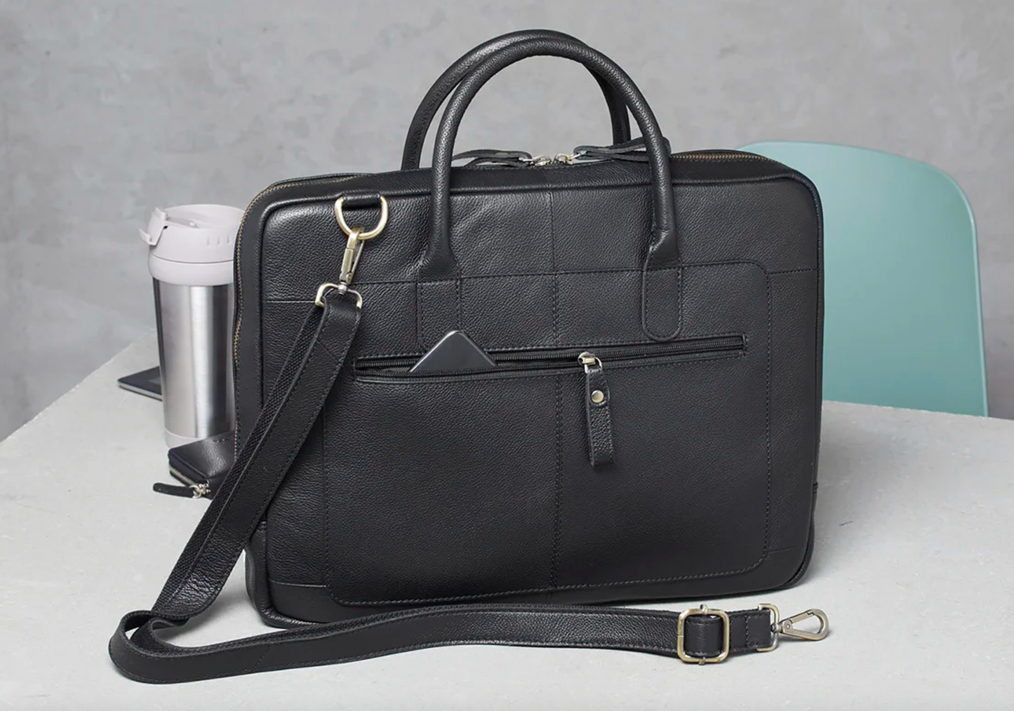 Laptop / arbeidsveske VINTAGE Black