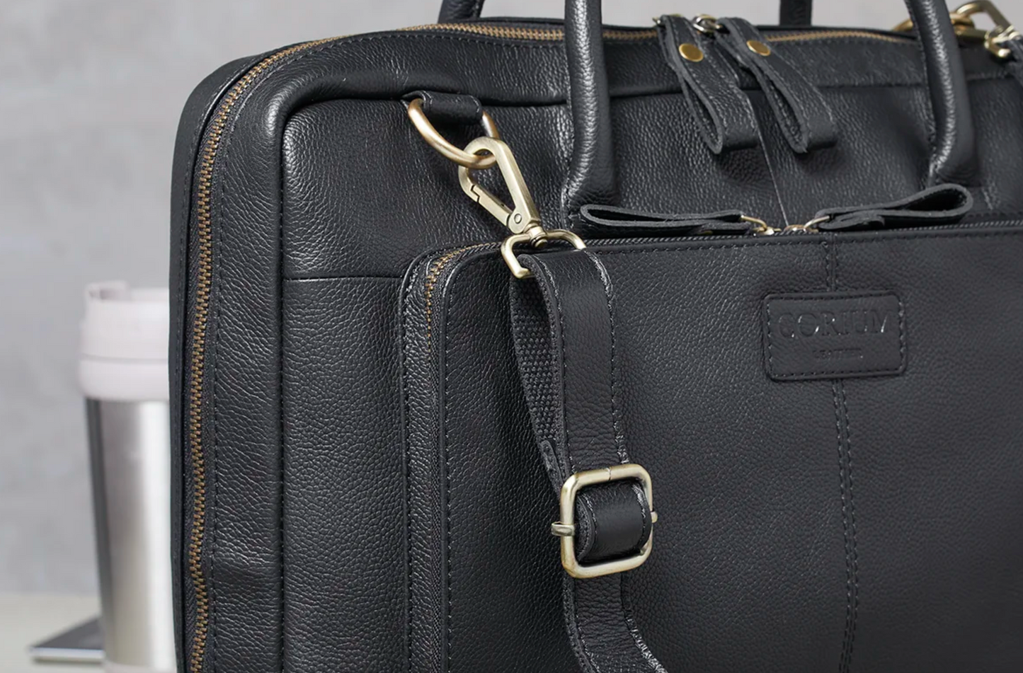 Laptop / arbeidsveske VINTAGE Black