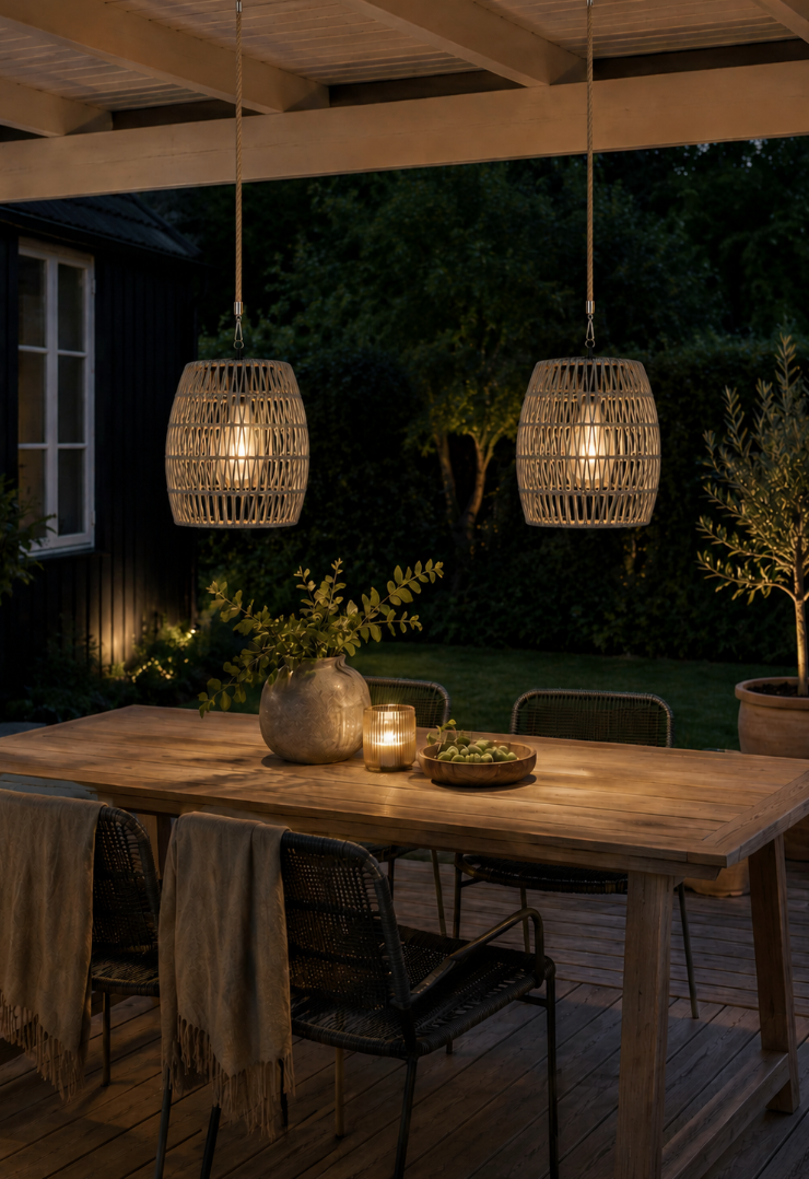 Lampe med solcelle - Grå