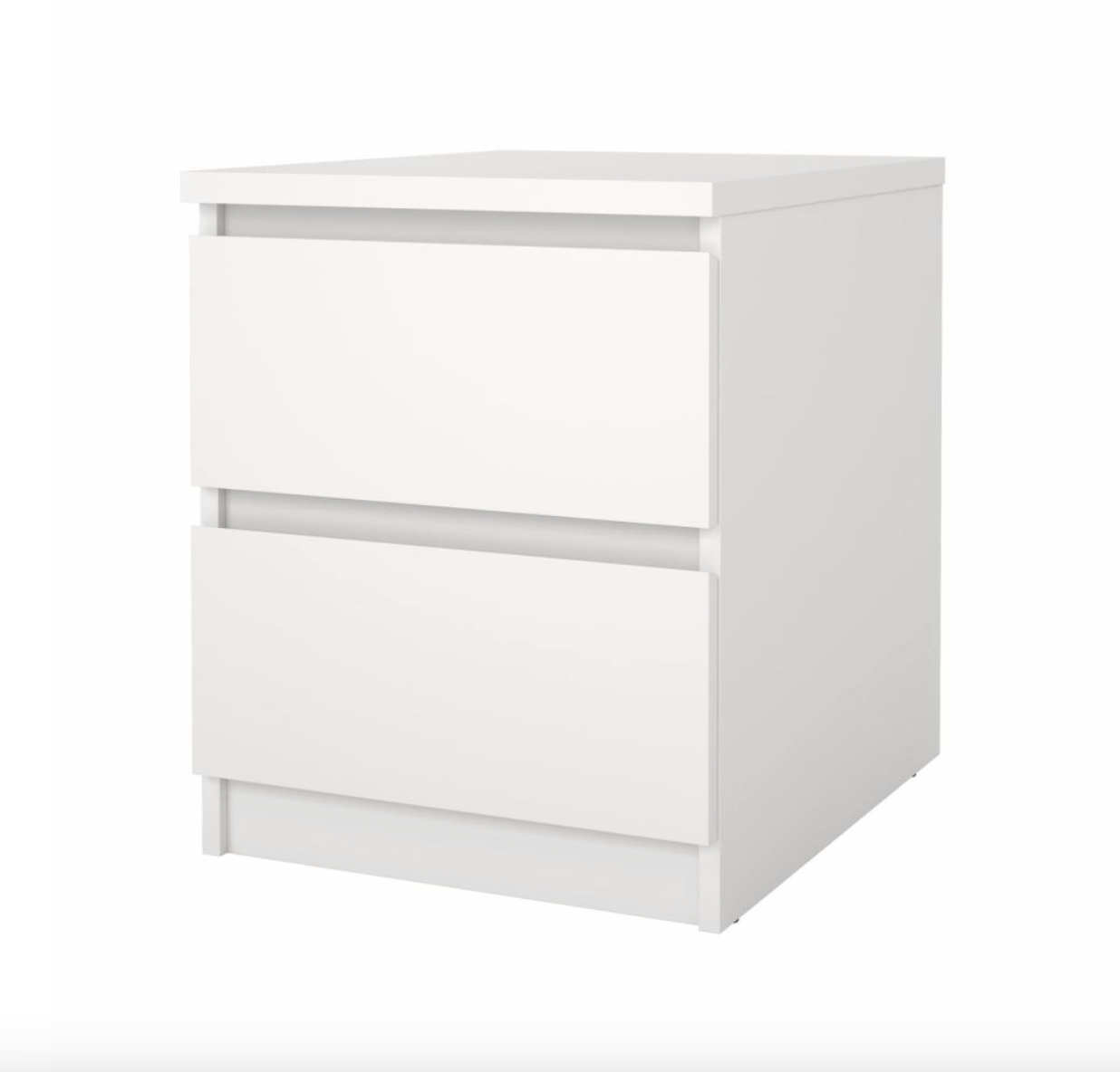 Nattbord - White 2 skuffe