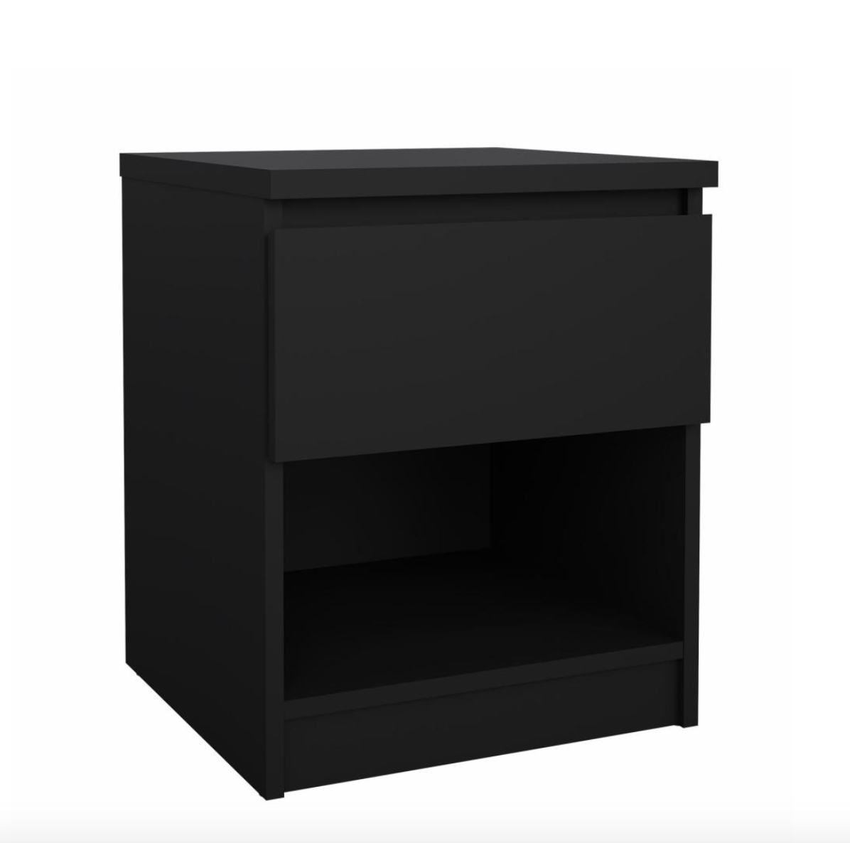 Nattbord - Black med 1 skuff