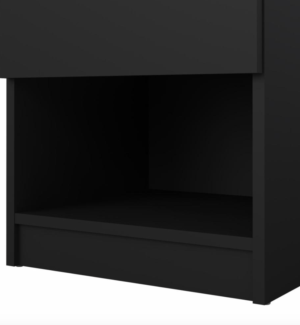 Nattbord - Black med 1 skuff