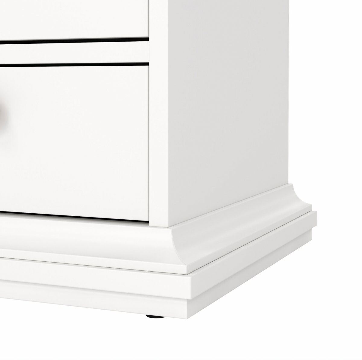 Nattbord Paris White – 2 skuffer