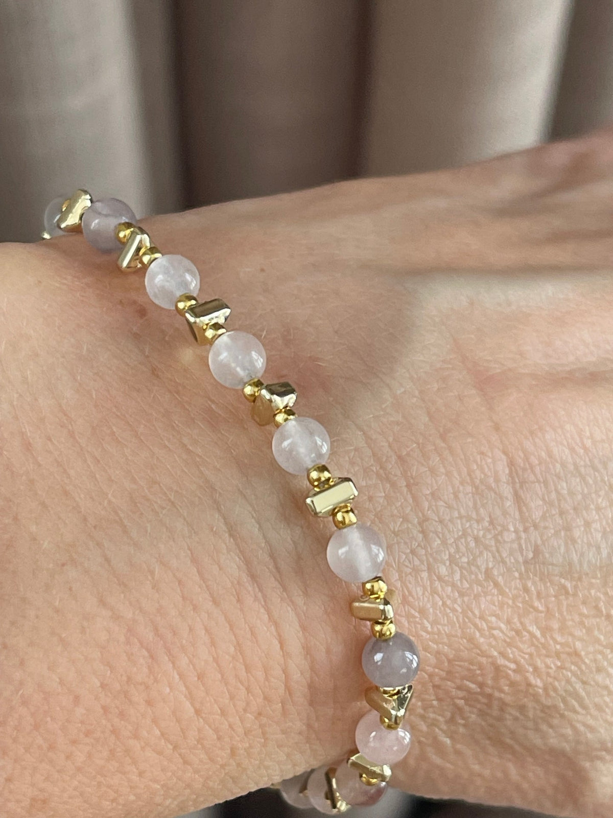 Armbånd TILDE - Naturstein - Blush