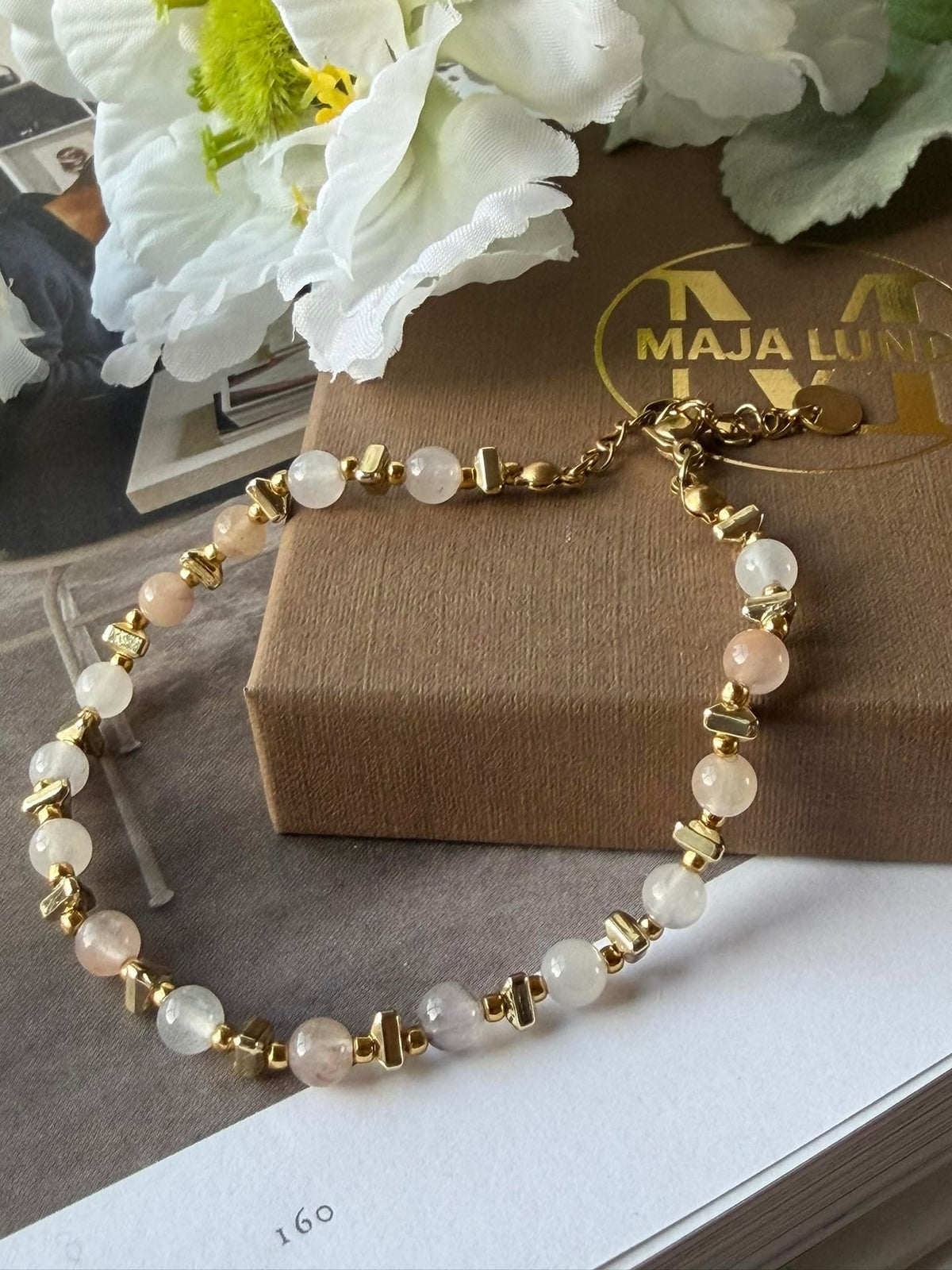 Armbånd TILDE - Naturstein - Blush