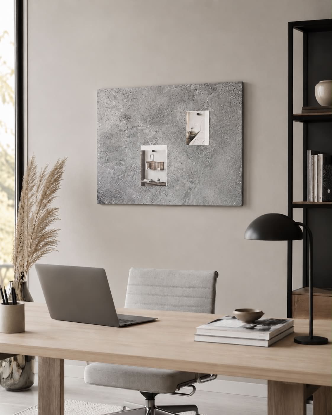 Tavle magnetisk 40x60 - Betong look