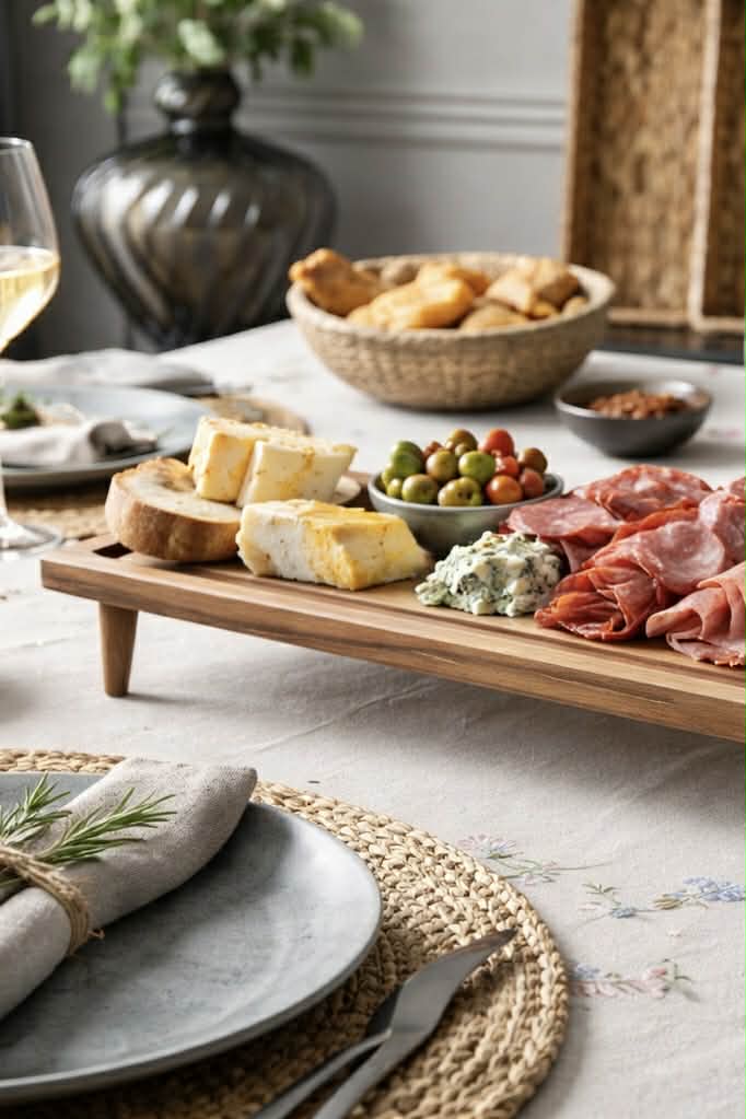 Brett med ben Akasietre - God til tapas