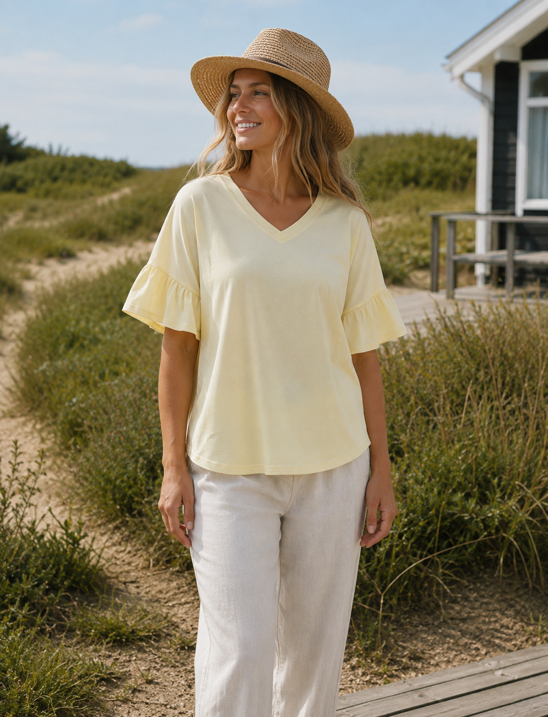 T-skjorte Sabela yellow