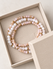 Armbånd Leah Soft Rose – Sett med 3 stk