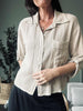 Skjorte Milla - Linmix beige