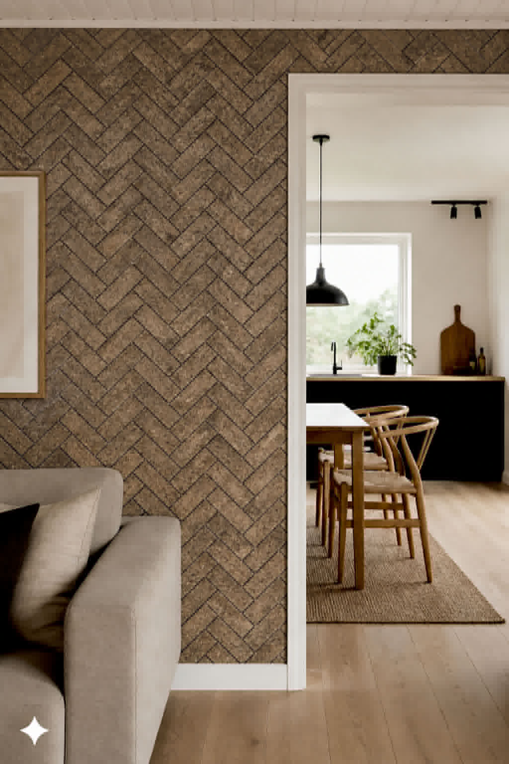 Murstein Brown - Natur pakke med 62 stk