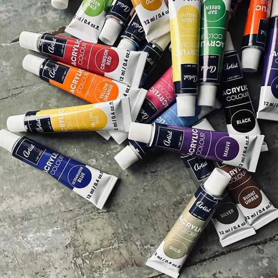 Akrylmaling ink palette – 24 farver - VIAMAJA.DK