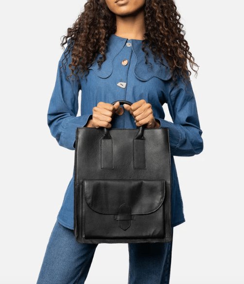 Arbejdstaske / shopper Felicia black - VIAMAJA.DK