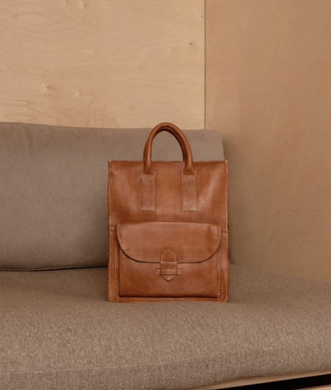 Arbejdstaske / shopper Felicia Cognac - VIAMAJA.DK