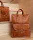 Arbejdstaske / shopper Felicia Cognac - VIAMAJA.DK