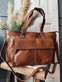 Arbejdstaske / Shopper JADA Cognac - VIAMAJA.DK