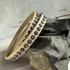 Armbånd Beige m. Swarowski-stener