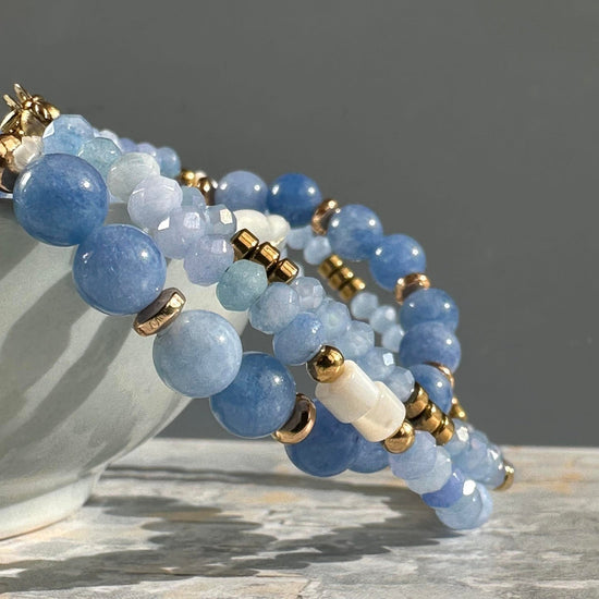 Armbånd GISELE Blue – Sæt med 3 stk - VIAMAJA.DK