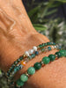 Armbånd GISELE Emerald – Sett med 3 stk