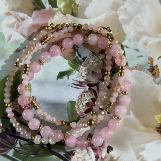 Armbånd GISELE Rose – Sæt med 3 stk - VIAMAJA.DK