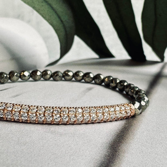 Armbånd Maja PYRIT m. forgyldt sterling silver - VIAMAJA.DK