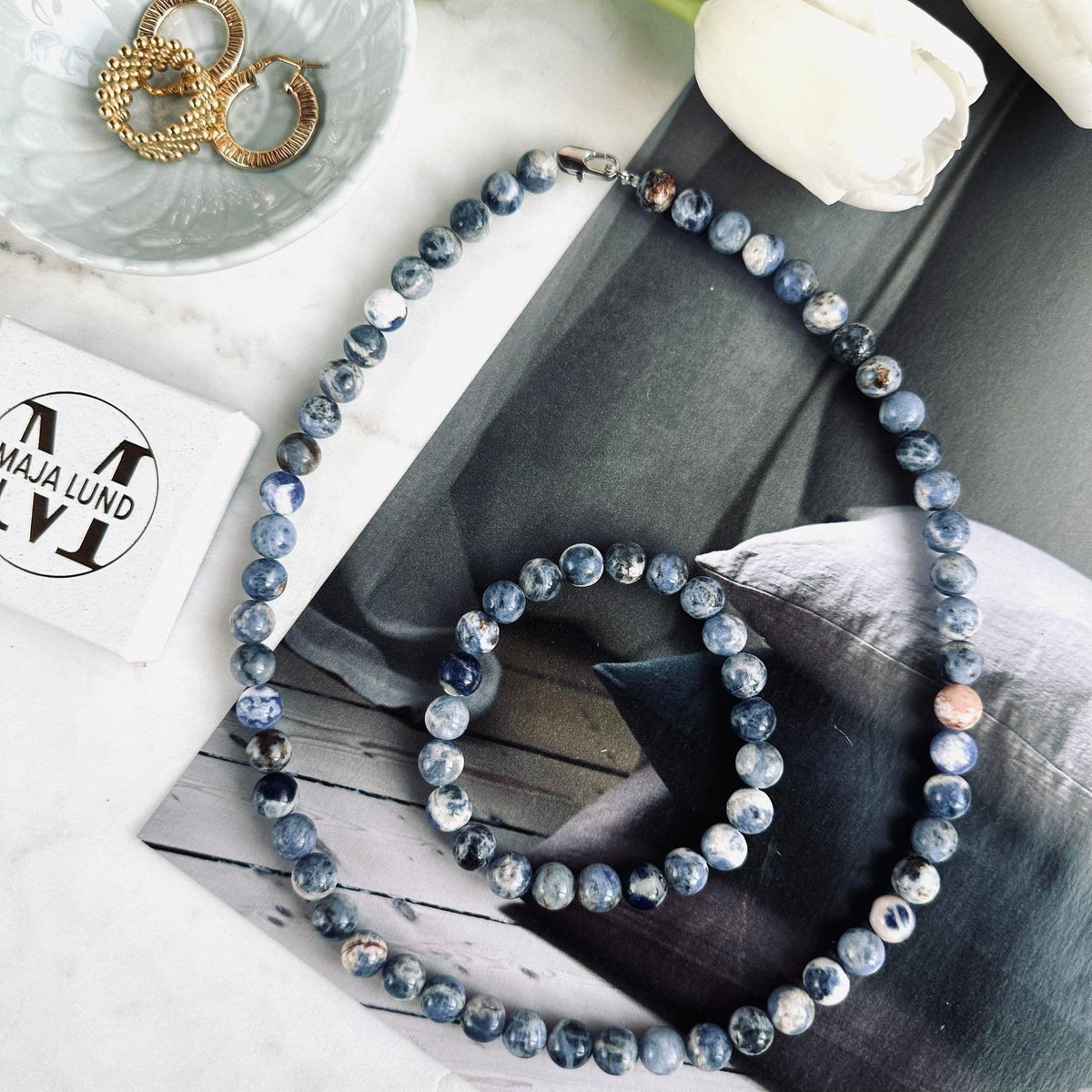 Armbånd Mary blue - VIAMAJA.DK