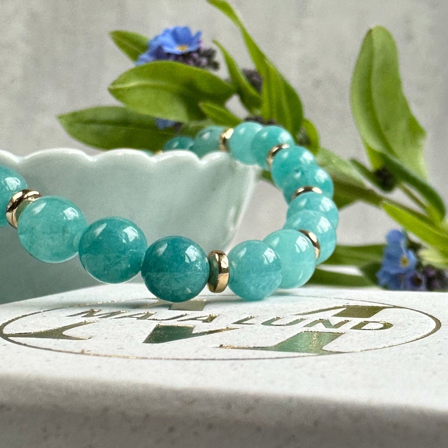 Armbånd Mollie Aqua grøn - VIAMAJA.DK