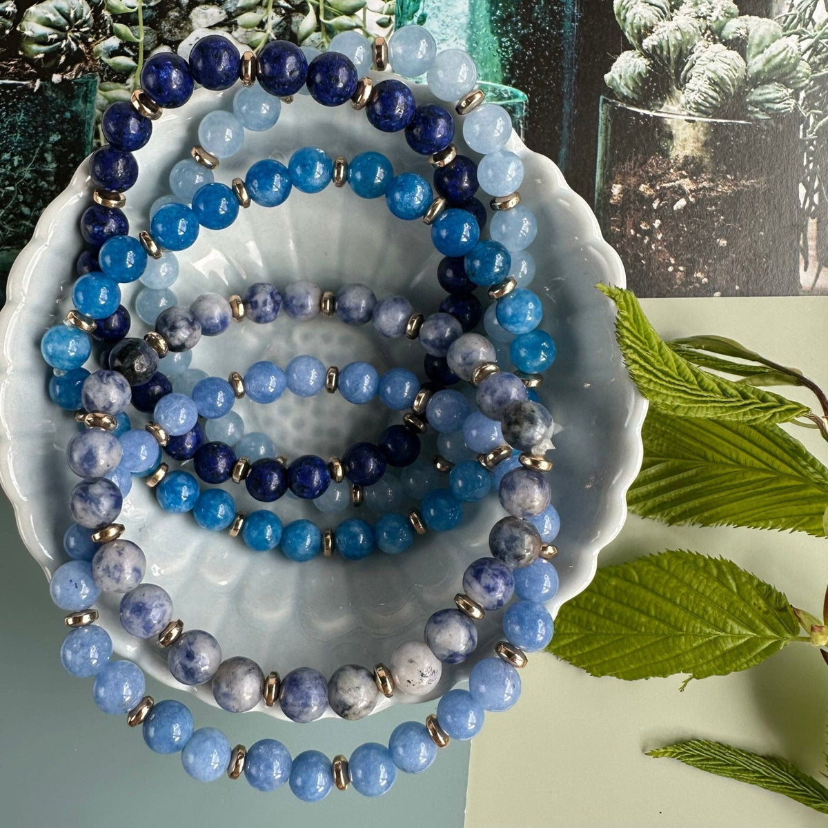 Armbånd Mollie – Blue mix - VIAMAJA.DK