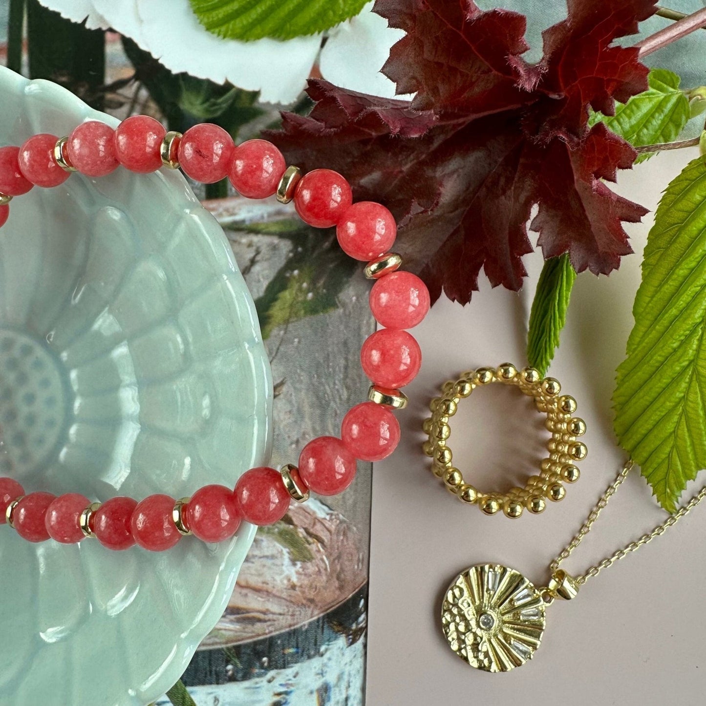 Armbånd Mollie Coral - VIAMAJA.DK