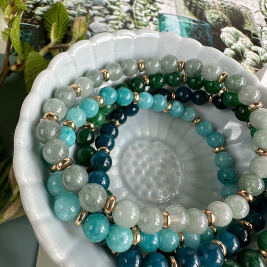 Armbånd Mollie – Green mix - VIAMAJA.DK