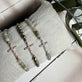 Armbånd Nikki pyrit - forgyldt Sterling silver kors - VIAMAJA.DK