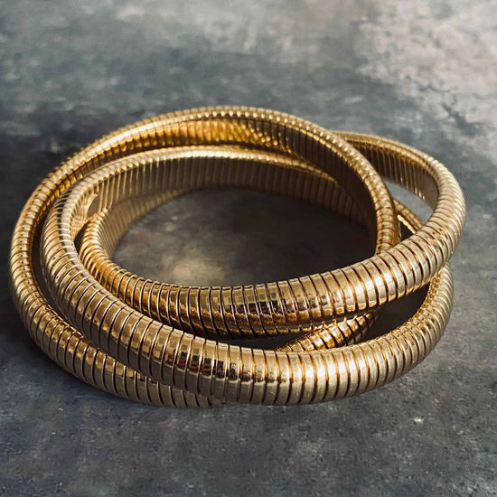 Armbånd - sæt af 3stk - 14 karat guldbelagt - VIAMAJA.DK