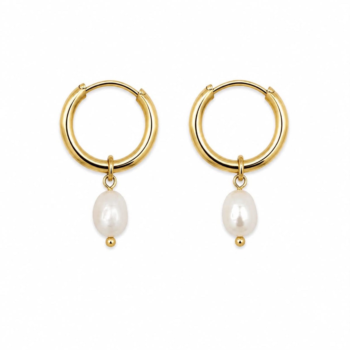 Øreringer Gina 18K forgylt Sterling sølv