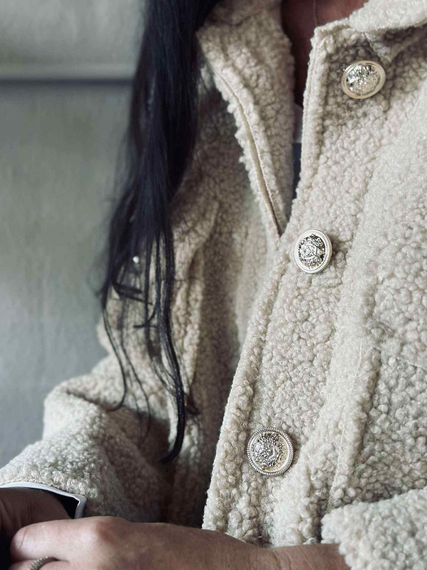 Jakke Teddy Lois beige