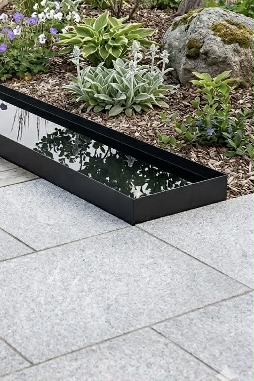 Speilbasseng Rectangle - Svart