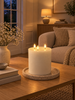 LED bloklys med 3 veker - Whisper white