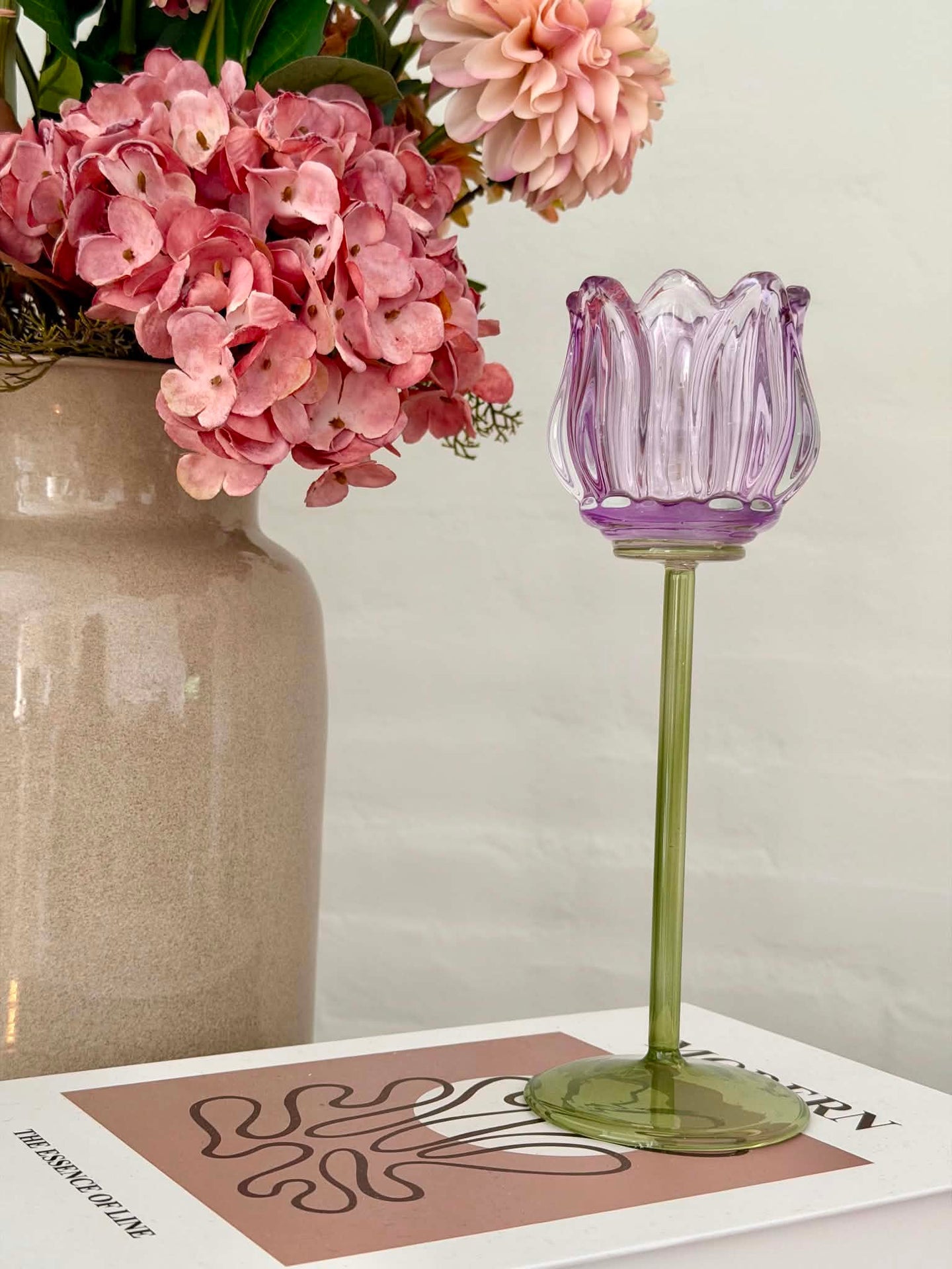 Lysestake Tulipan - Lilla