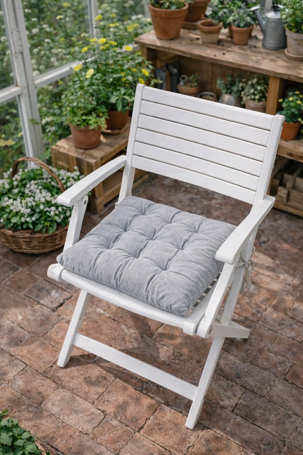 Hagehynde futon – Grå 40×40