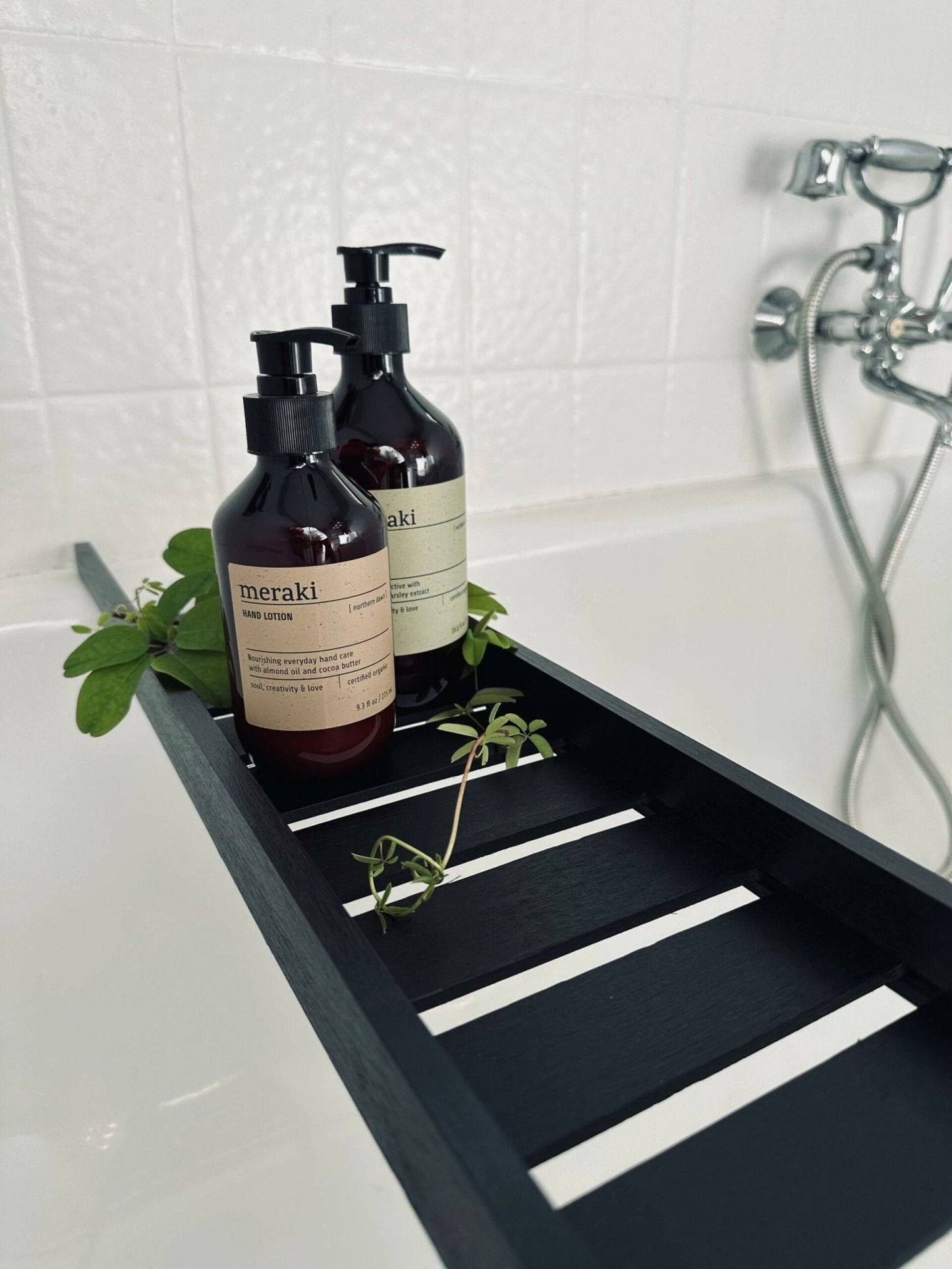Badekar hylde – Black - VIAMAJA.DK