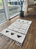 BADEMATTE ANTI SLIP 50X80 BOMULL SVART/NATUR