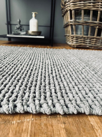 Bademåtte XL Grå 60x120cm - VIAMAJA.DK