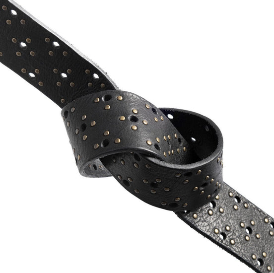 Bælte black leather - VIAMAJA.DK