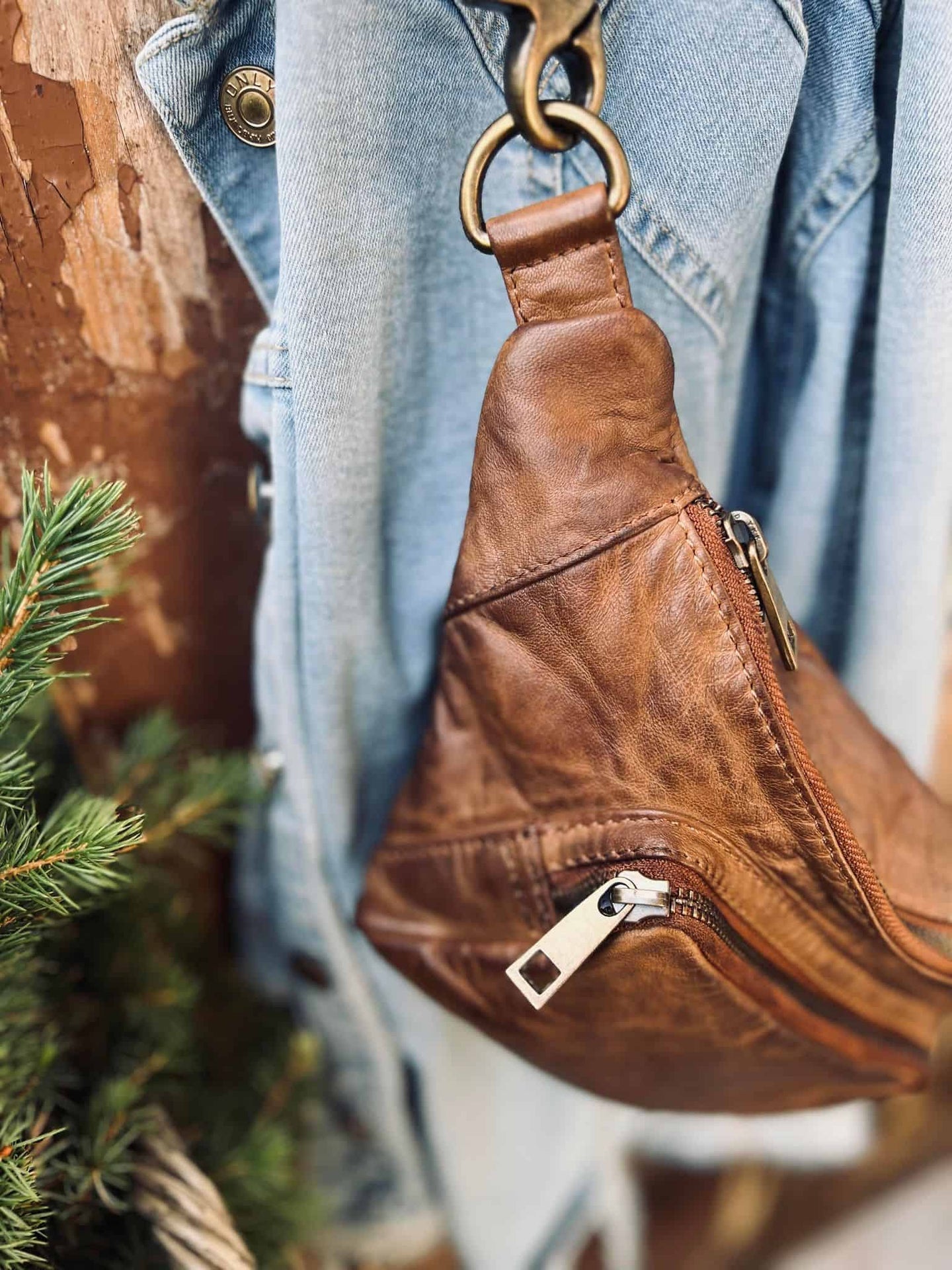 Bæltetaske CLASSY - Chestnut - VIAMAJA.DK