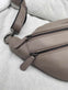 Bæltetaske i det blødeste skind LINA taupe beige - VIAMAJA.DK