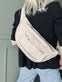 Bæltetaske XL MIRA – Sand / Gold - VIAMAJA.DK