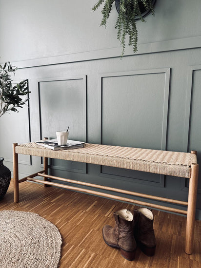 Bænk Eg natur - 120 cm - VIAMAJA.DK